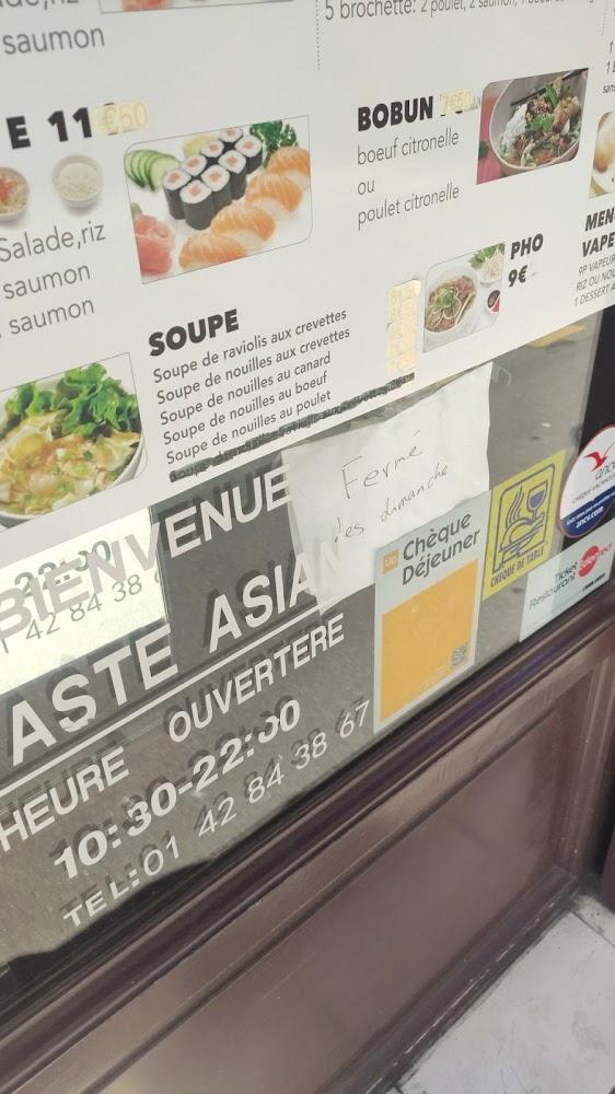 Taste Asian - Menu Image 1